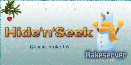 Новогодний готовый сервер Hide N Seek для CS 1.6