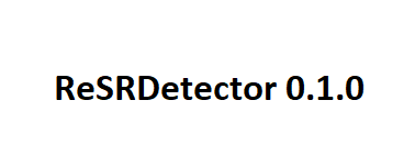 ReSRDetector 0.1.0